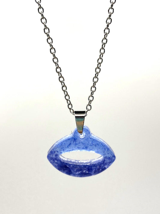OVA Pendente Oval Azul